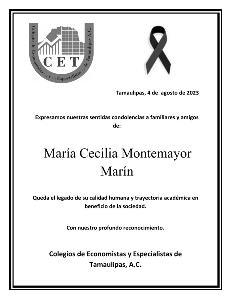 Descanse en Paz – María Cecilia Montemayor Marín