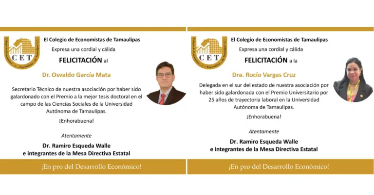 Felicitación a galardonados en el marco del Premio Universitario 2024 otorgado por la Universidad Autónoma de Tamaulipas