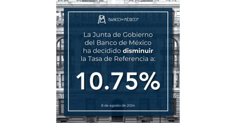 Junta de gobierno del Banco de México ha decidido reducir disminuir la tasa de referencia